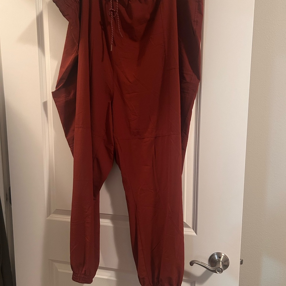 Old Navy Rust Red Stretch Tech Jogger